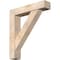 Ekena Millwork Traditional Block Smooth Bracket w/ Offset Brace, Douglas Fir, 7 1/2"W x 36"D x 40"H BKT0806X36X40TRA05SDF - alternate 1